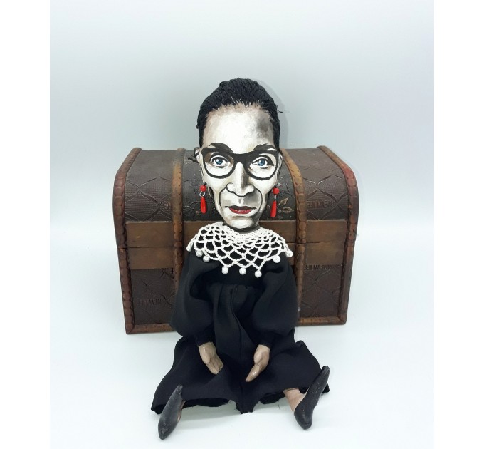 Ruth Bader Ginsburg Notorious rbg feminist - American lawyer and jurist - Collectible doll