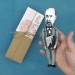 Sigmund Freud figurine,  physical therapy art - Collectible doll + miniature books