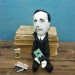 H.G. Wells writer author - sience fiction fans gift - Collectible doll + miniature books