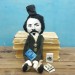 Capitaine Thomas Mayne Reid American novelist - Readers & Writers gift - book shelf decor - Collectible doll + miniature books