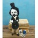 Capitaine Thomas Mayne Reid American novelist - Readers & Writers gift - book shelf decor - Collectible doll + miniature books