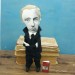 Velimir Khlebnikov Russian poet - Book lover gift - Collectible doll + miniature book