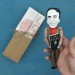 Famous scientist astrophysics - professor gift idea - Collectible doll hand painted + Miniature Book