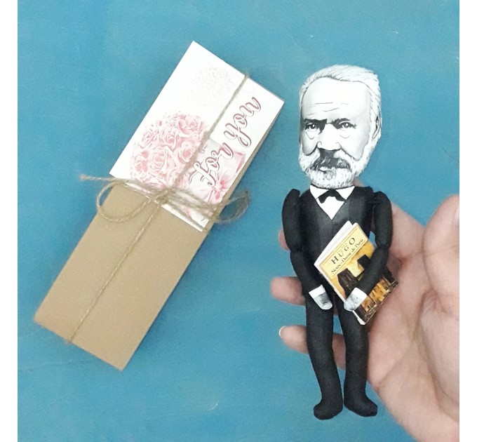 Victor Hugo figure - Literary gift! Collectible doll 