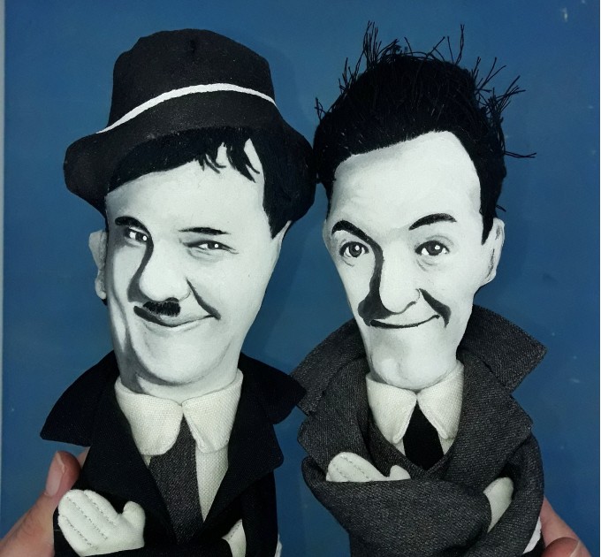 Famous comedy duo Classical Hollywood - Collectible dolls