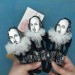 William Shakespeare English playwright, poet, author Hamlet - Bookworm gift - book shelf decoration - Collectible doll + Miniature Book