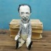 Charles Bukowski poet, novelist - Literary gift - bookshelf doll - Collectible doll