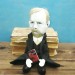 Famous Irish story writer, Gothic literature - Readers & Writers gift - Collectible doll + Miniature Book