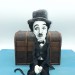 Charlie Chaplin English comic actor, filmmaker - Collectible handmade doll 