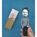 Leon Trotsky action figure - Russian revolutionary, communist, Soviet politician - History teacher gifts - historical collectible doll hand painted