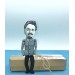 Leon Trotsky action figure - Russian revolutionary, communist, Soviet politician - History teacher gifts - historical collectible doll hand painted