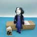 Oscar Wilde literary figurine, poet, writer, author The Picture of Dorian Gray. - Literary Gift for Readers & Writers - collectible doll + Miniature Book