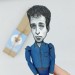 Bob Dylan musician figurine