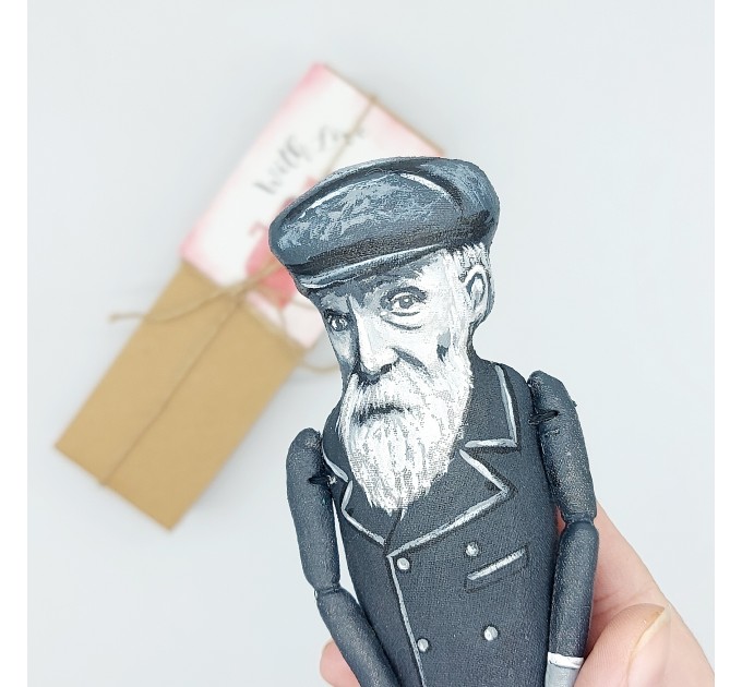 Pierre Auguste Renoir French artist figurine - Art teacher gift! 