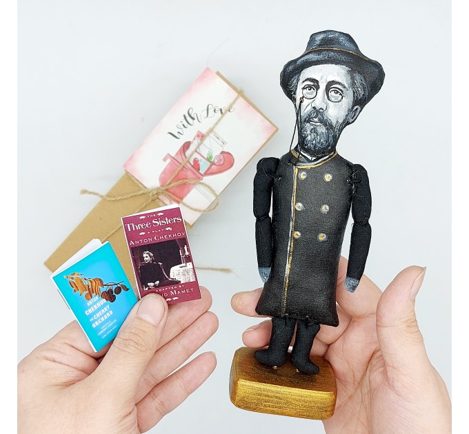 Anton Chekhov literary figurines - Literature gift!