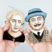 Hercule Poirot famous detective Christmas ornament