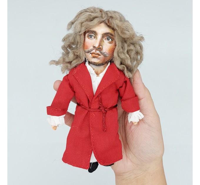 Moliere figurine - Jean-Baptiste Poquelin French playwright, actor, poet World literature - Book lover gift!