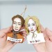 Bette Davis and Joan Joan Crawford - Christmas ornaments handmade