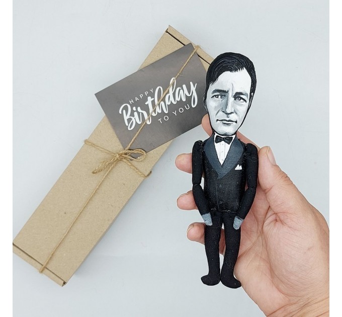 Claude Rains famous actor the Golden Age of Hollywood - Retro Movie fans gift! Collectible doll