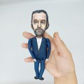 Sam Harris famous American philosopher, neuroscientist, podcast host - the four horsemen - Atheist gift! Collectible doll