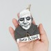 SET Gomes & Morticia ornaments, Horror Movie handcrafted ornaments