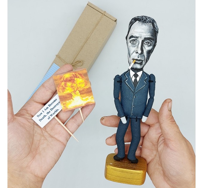 Robert Oppenheimer famous American theoretical physicist figure, Physicist gift! Collectible doll