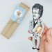 Kurt Vonnegut famous American writer figurine - Book shelf decor - Readers gift! Collectible doll