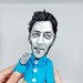 Paul Auster writer and film director doll - Books lover gift! Collectible doll