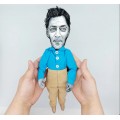 Paul Auster writer and film director doll - Books lover gift! Collectible doll