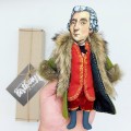 James Boswell figure, famous lawyer, biographer, author Life of Samuel Johnson - Book shelf decor - Readers gift! Collectible doll