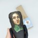 Pierre Bayle figure, French philosopher, author 17th century - religious toleration - skeptical philosophy, Collectible doll