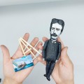 Winslow Homer figurine, famous American landscape painter of 19th-century - Art teacher gift!