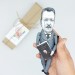 Benedetto Croce figure, famous Italian idealist philosopher, politician - Library decor, Readers gift!