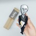 Ernst Gombrich figure, famous art historian, book The Story of Art - Thinker doll