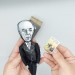 Ernst Gombrich figure, famous art historian, book The Story of Art - Thinker doll