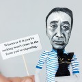 Haruki Murakami figurine, famous Japanese author - Book lover gift!