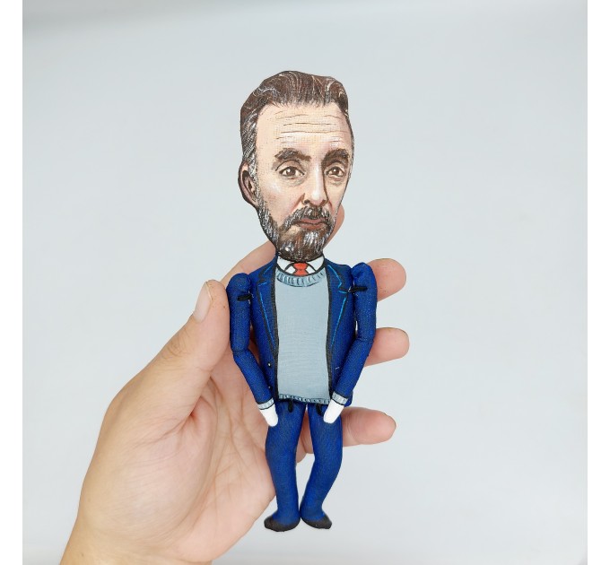Jordan Peterson figurine, famous Canadian psychologist, author, media commentator