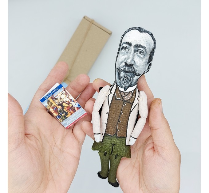 Anatole France figure, French poet, journalist, novelist - Gift idea for writer!