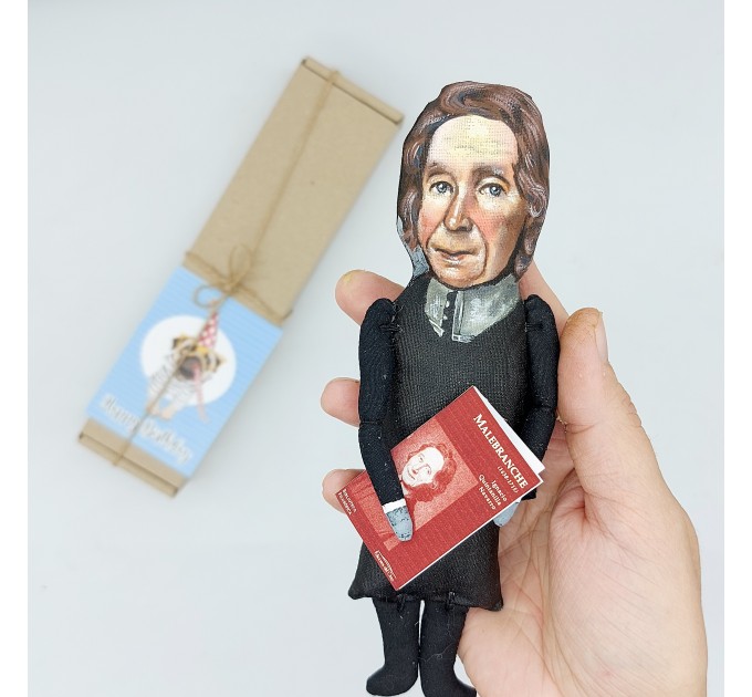 Nicolas Malebranche figurine, French Catholic priest, rationalist philosopher 