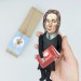 Nicolas Malebranche figurine, French Catholic priest, rationalist philosopher 