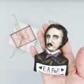 Edgar Allan Poe Gothic Christmas ornament 