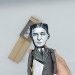 Henry Louis Mencken figure, American journalist, essayist, satirist, cultural critic - Library art