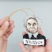 Bertrand Russell Christmas ornament - Literature gift!