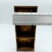 Miniature Wooden Bookcase 1:12 scale furniture for 7 inches dolls, Library decoration