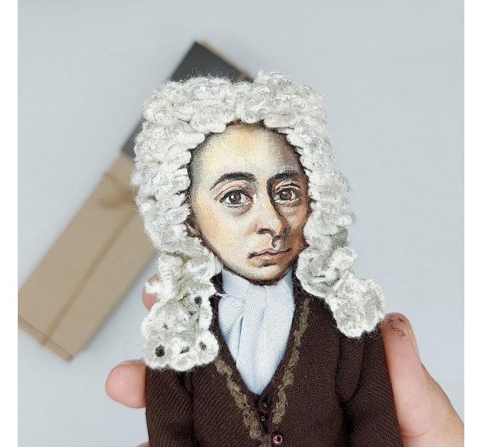 Alexander Pope figure, English poet, satirist of the Enlightenment era - Gift for book lovers!