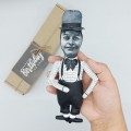 Fatty Arbuckle handmade figurine, famous American silent film actor - Gift for collectors of classic film!