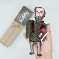 John Donne figurine, English poet, scholar - Book lover gift! Collectible doll