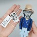 Richard Brautigan figurine, American novelist, poet Counterculture - Unique writer gift!