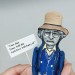 Richard Brautigan figurine, American novelist, poet Counterculture - Unique writer gift!