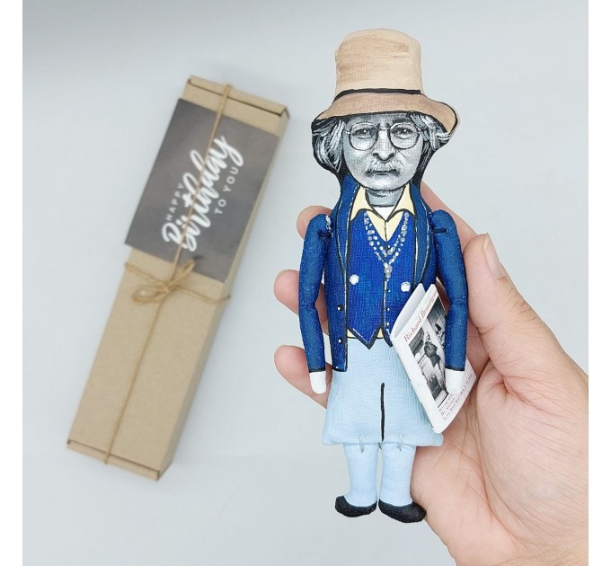 Richard Brautigan figurine, American novelist, poet Counterculture - Unique writer gift!